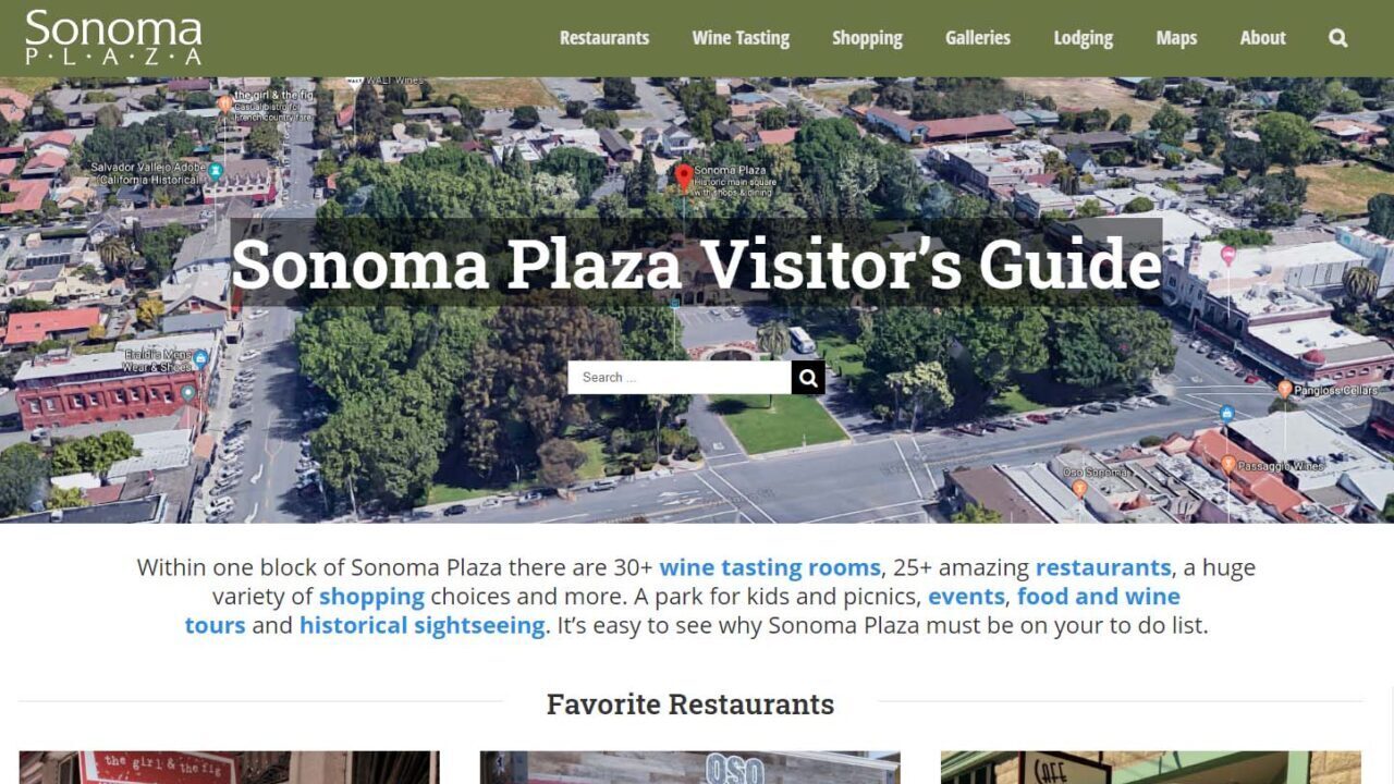 Sonoma Plaza Visitor's Guide